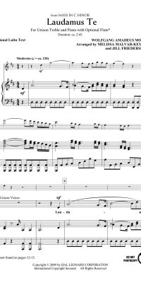 Laudamus Te(from Mass in C Minor)