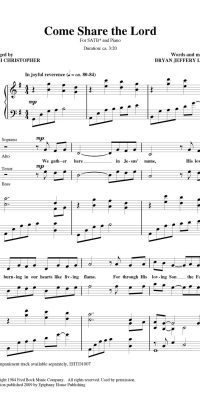 Come Share The Lord(SATB Voicing)