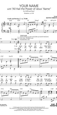 Your Name(with All Hail the Power of Jesus' Name)