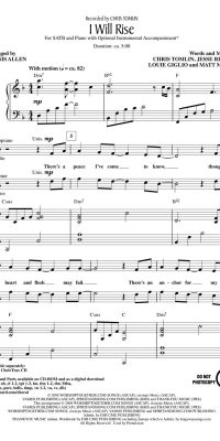 Chris Tomlin: I Will Rise (SATB)