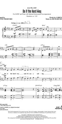 Do It The Hard Way(from Pal Joey)