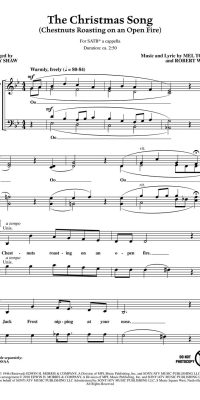 Torme: The Christmas Song Chestnuts Roasting on an Open fuere (SATB)
