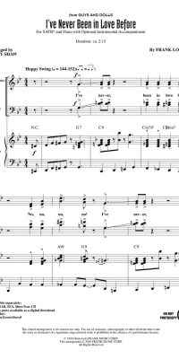 I've Never Been in Love Before(from Guys and Dolls)