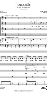 Jingle Bells - SATB (Optional A Cappella)