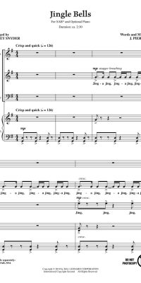 Jingle Bells - SAB (Optional A Cappella)