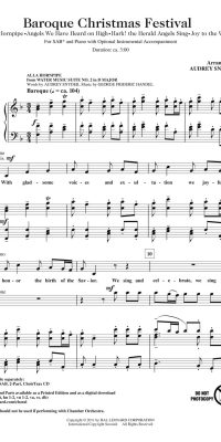 Baroque Christmas Festival Medley (SAB)