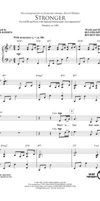Stronger (SATB)