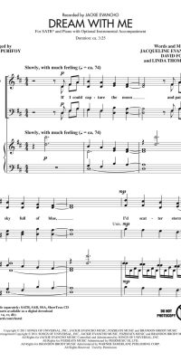 Dream with Me (SATB)