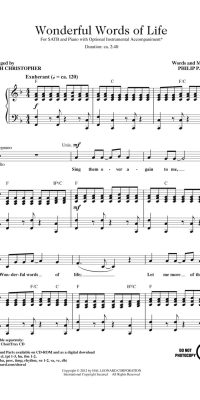 Wonderful Words of Life (SATB)