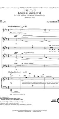 Psalm 8 (SATB)