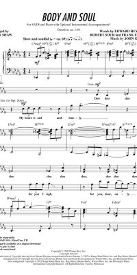 Amy Winehouse: Body And Soul (SATB)