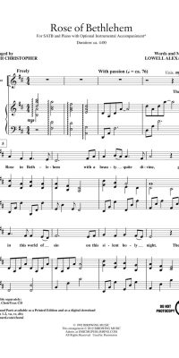 Rose of Bethlehem (SATB)