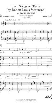 Two Songs on Texts by Robert Louis Stevenson