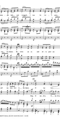 Tomorrow Shall Be My Dancing Day (SATB)