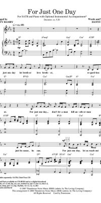 fuer Just One Day (SATB)