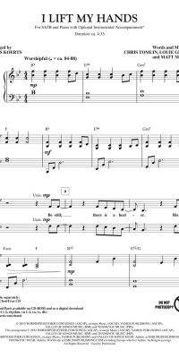 I Lift My Hands (SATB)