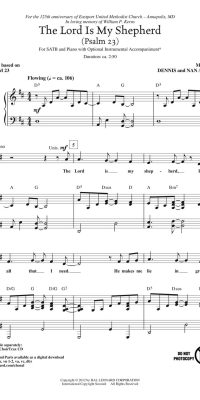 The Lord Is My Shepherd (SATB)