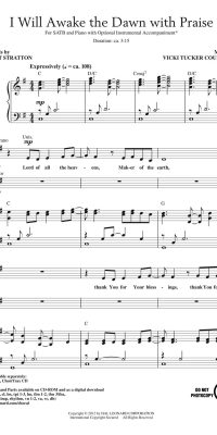 I Will Awake the Dawn with Praise (SATB)