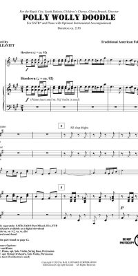 Polly Wolly Doodle (SATB)