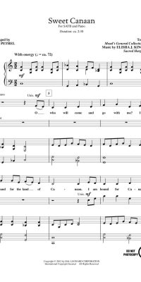 Sweet Canaan (SATB)