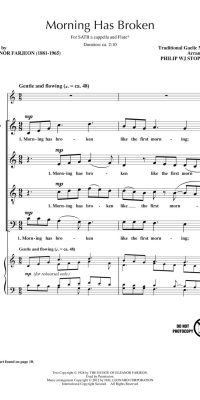 Morning has broken (SATB)