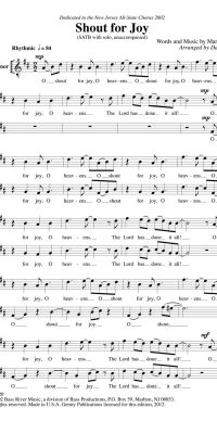 Shout fuer Joy (SATB)