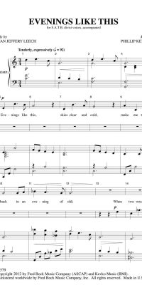 Evenings Like This (SATB)