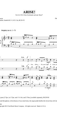 Arise! (SATB)