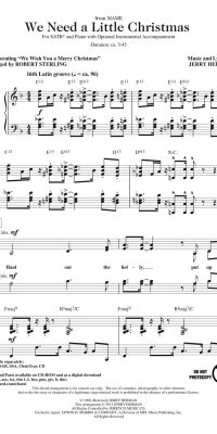 We Need a Little Christmas (SATB)
