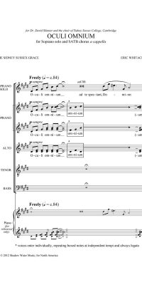 Eric Whitacre: Oculi Omnium