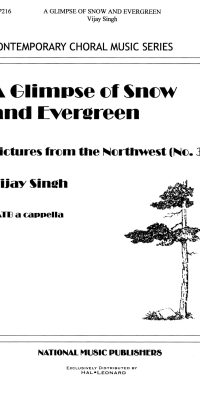Glimpse Of Snow And Evergreen