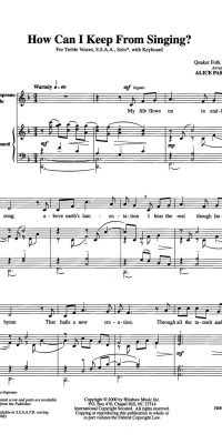 How Can I Keep From Singing?