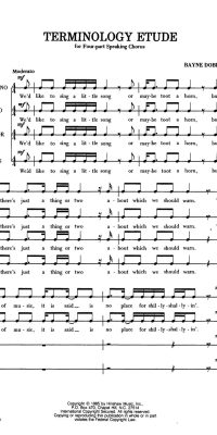 Terminology Etude
