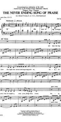 The Never Ending Song Of Praise