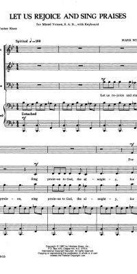 Let Us Rejoice And Sing Praises