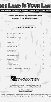 This Land Is Your Land(Singer's Edition 5-Pak)