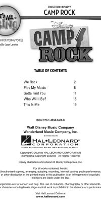 Let's all sing songs from Disney's Camp (10 Pack)