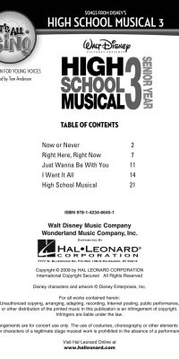 Let's all Sing Songs ( Disney's High School Mus. 3