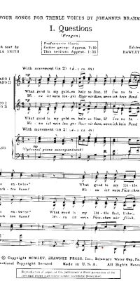 Four Songs for Treble Voices