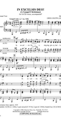 In Excelsis Deo (A Gospel Christmas)  (SATB)