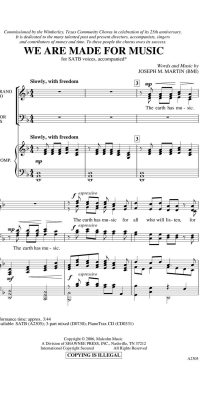 We Are Made fuer Music (SATB)