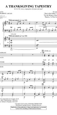 A Thanksgiving Tapestry (SATB)