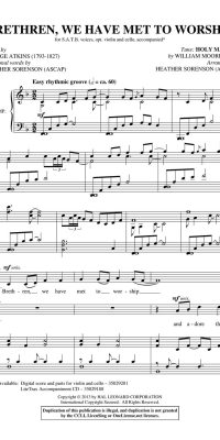 Brethren, We Have Met to Worship (SATB)