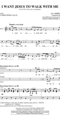 I Want Jesus to Walk with Me (SATB)