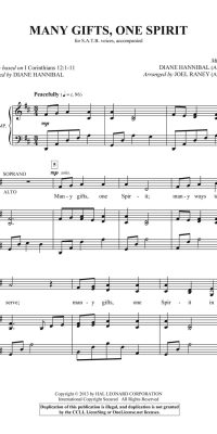 Many Gifts, One Spirit (SATB)