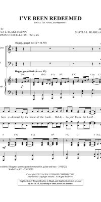 I've Been Redeemed (SATB)