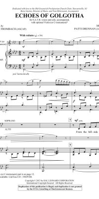 Echoes of Golgotha (SATB)