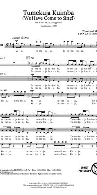 Tumekuja Kuimba (we Have Come To Sing!)