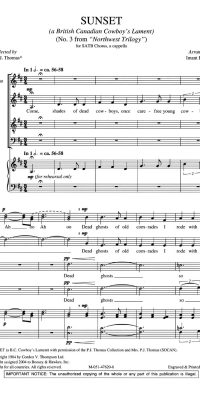 Sunset(No. 3 from Northwest Trilogy CME Conductor's Choice)