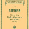 Sieber: Thirty-Six Eight-Measure Vocalises For Alto Op.94